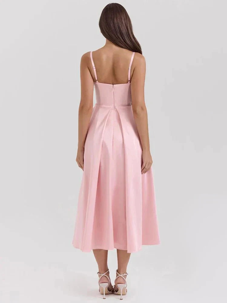 Tiffany | Luxe Dress with Spaghetti Straps