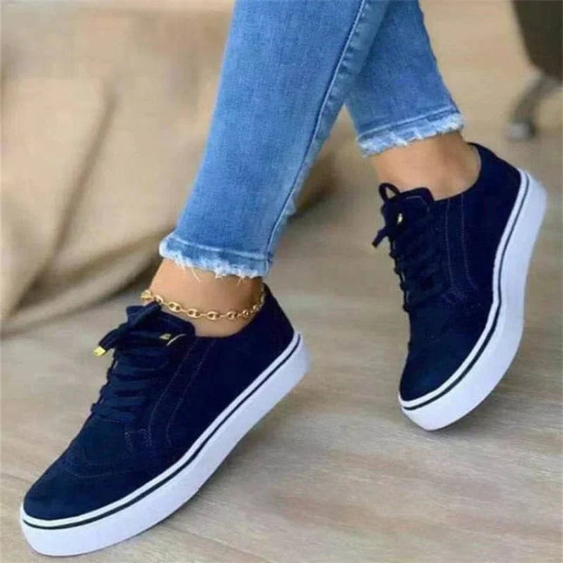 Platform sneakers shown in a fourth colourway