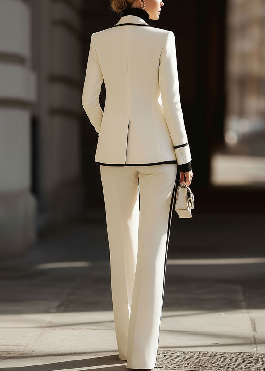 Bexana | Double-Breasted Blazer & Wide-Leg Suit Set