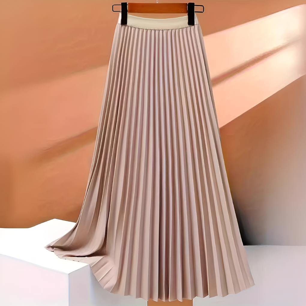 Botje | High-Waist Pleated Midi Skirt