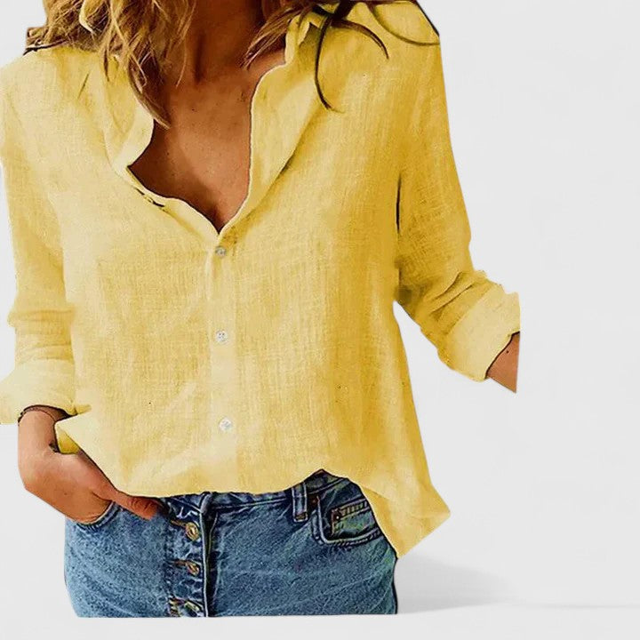 Elena | Relaxed Button-Up Blouse