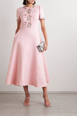 Odette | Embellished Cocktail Midi Dress