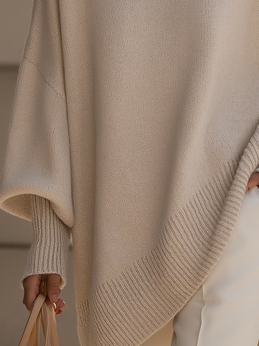 Draped poncho shown from another angle
