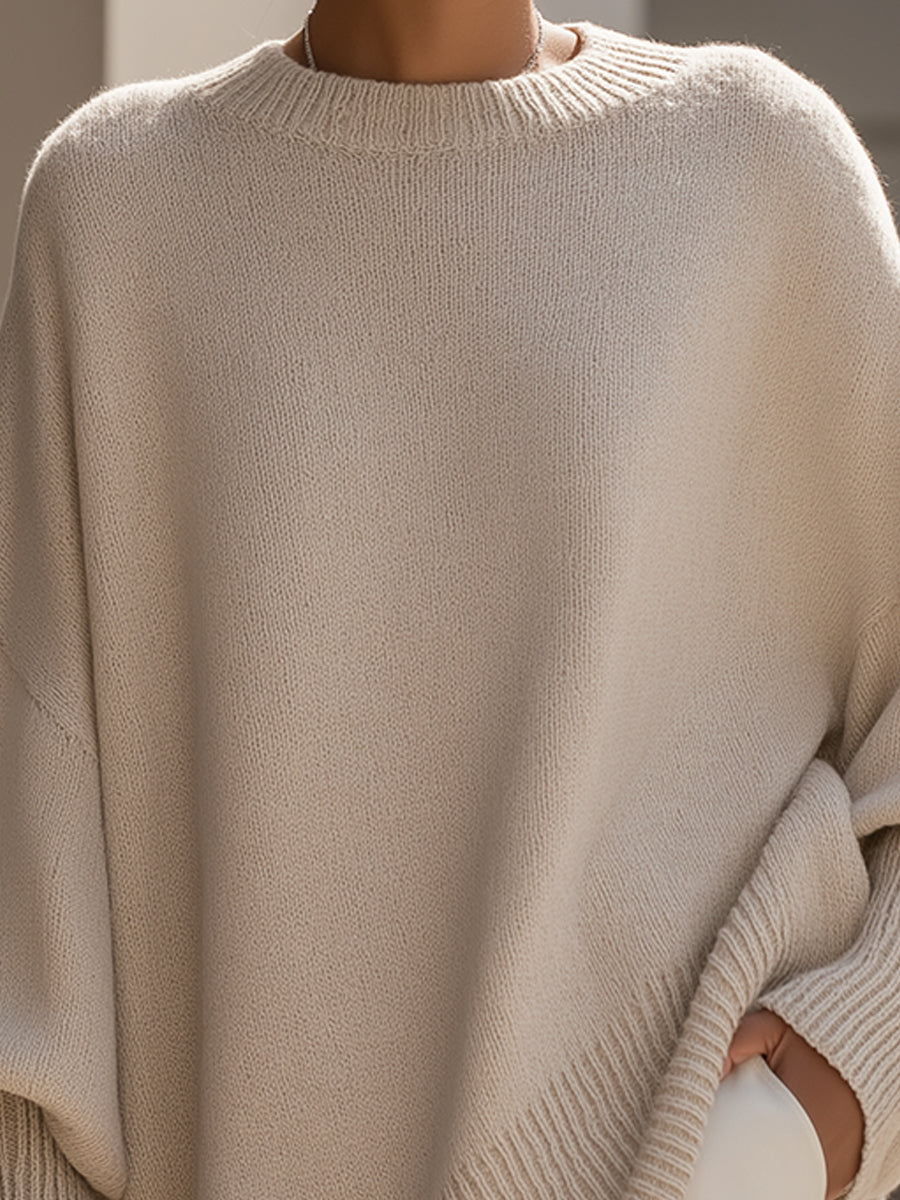 Draped poncho shown from the front