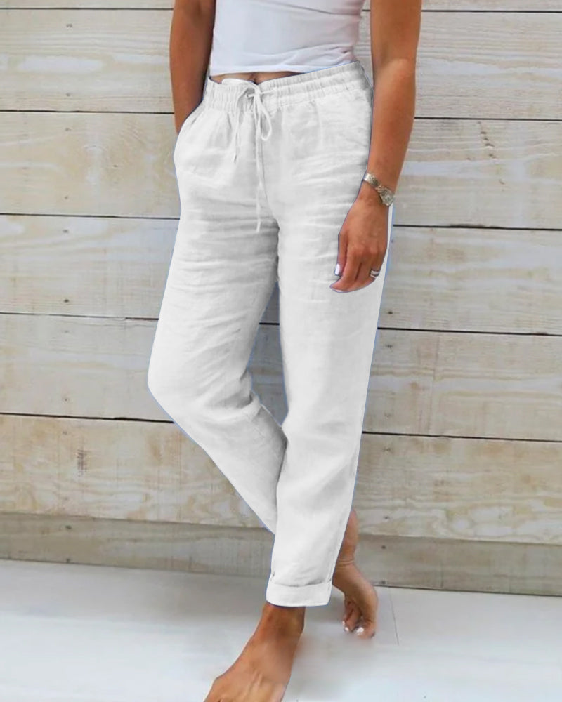 Manon | Tapered Drawstring Pants