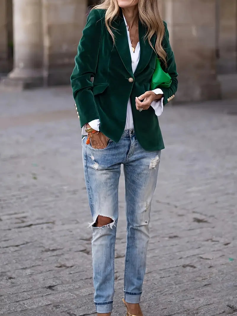 Vossvik | Fitted Single-Button Tailored Blazer