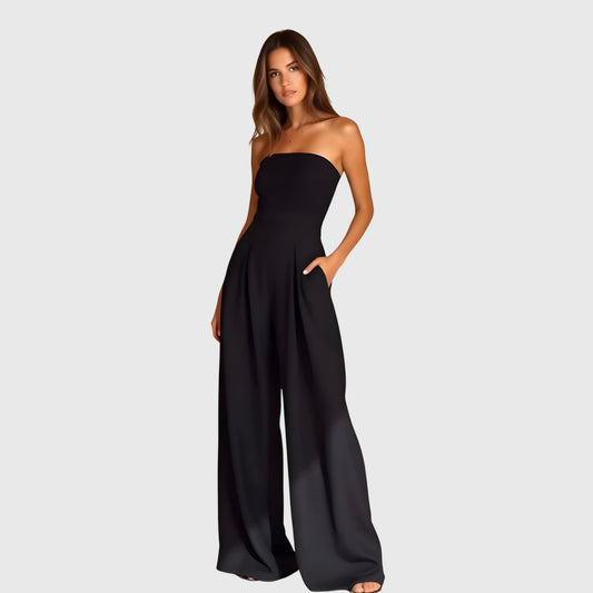 Nora | Strapless Wide Leg Jumpsuit
