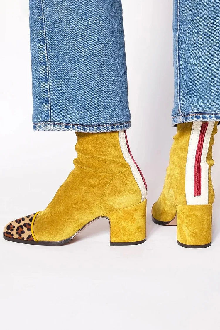 Bexley | Square-Toe Block Heel Boots
