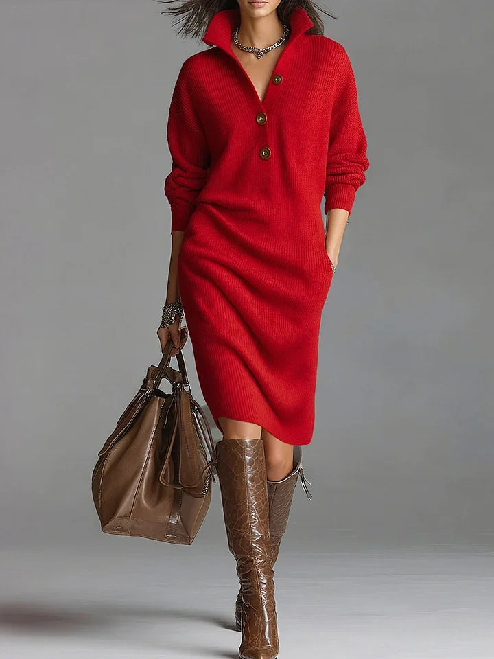 Faustine | Soft Knit Sweater Dress
