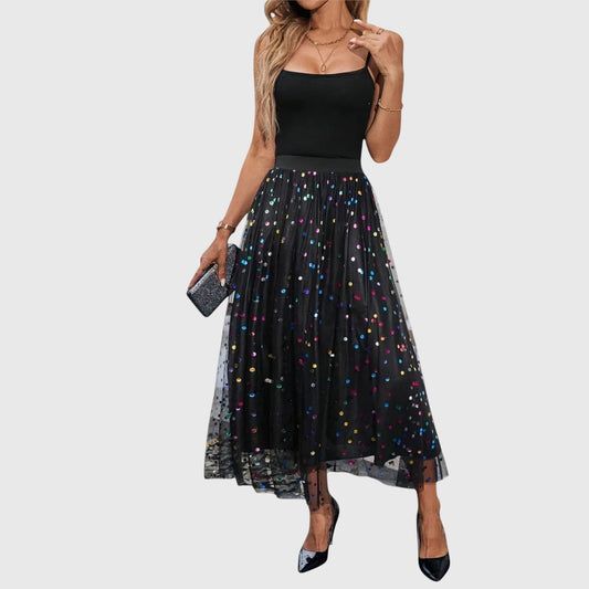 Apolline | Black Pleated Skirt