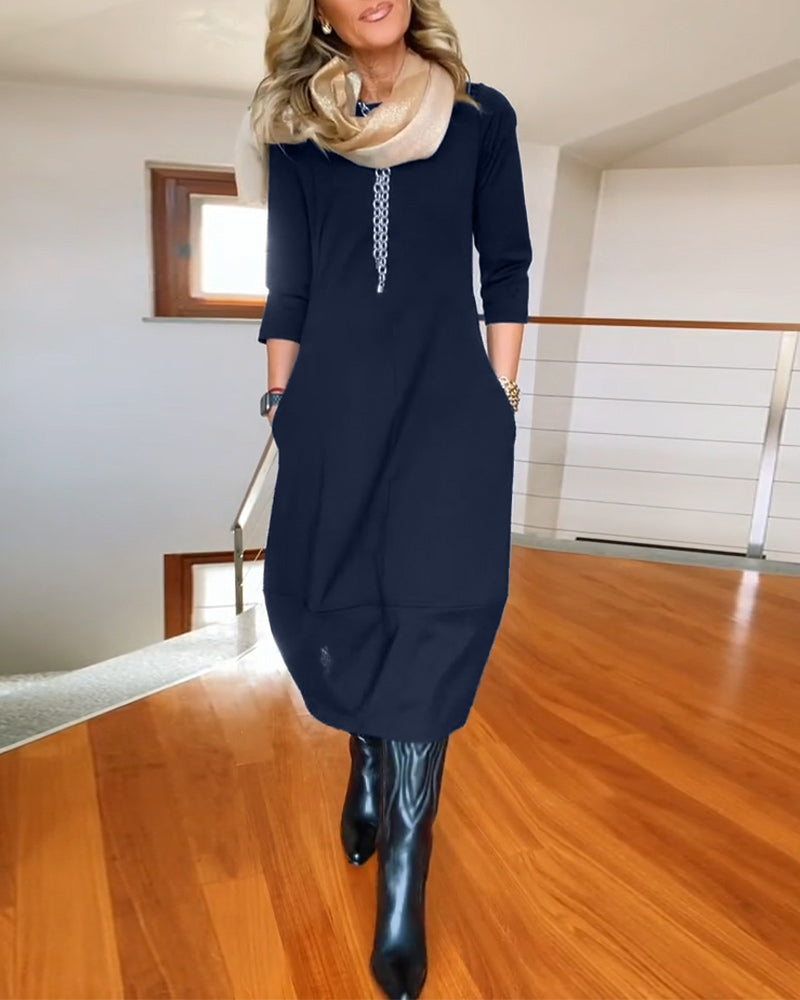 Roosmarijn | Tailored Smoothing Autumn Dress