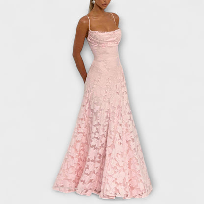 Clara | Lace Floral Maxi Dress