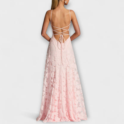 Clara | Lace Floral Maxi Dress