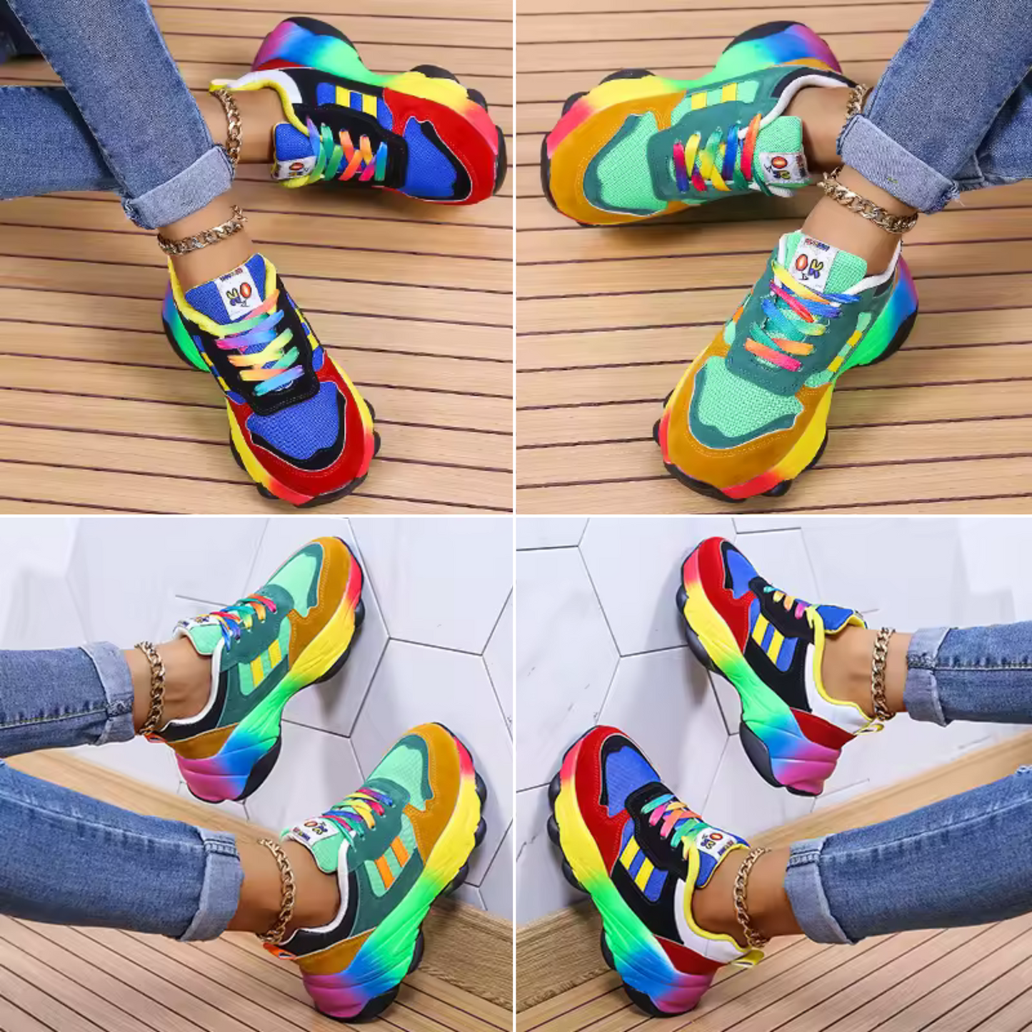 Hilde | Lightweight Cushioned Lace-Up Sneakers