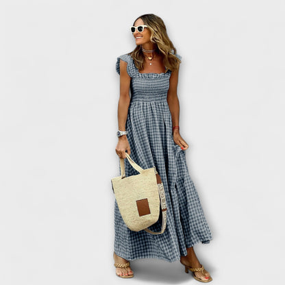 Nora | Ruffle-Sleeve Maxi Dress