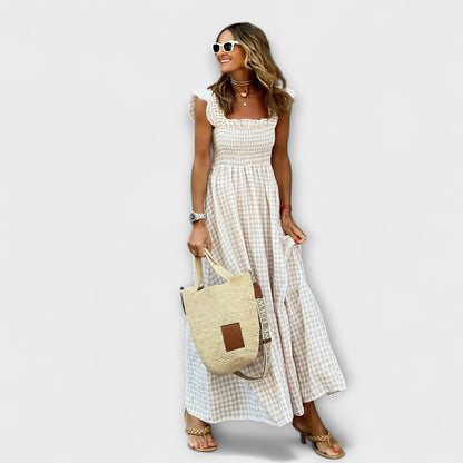 Nora | Ruffle-Sleeve Maxi Dress