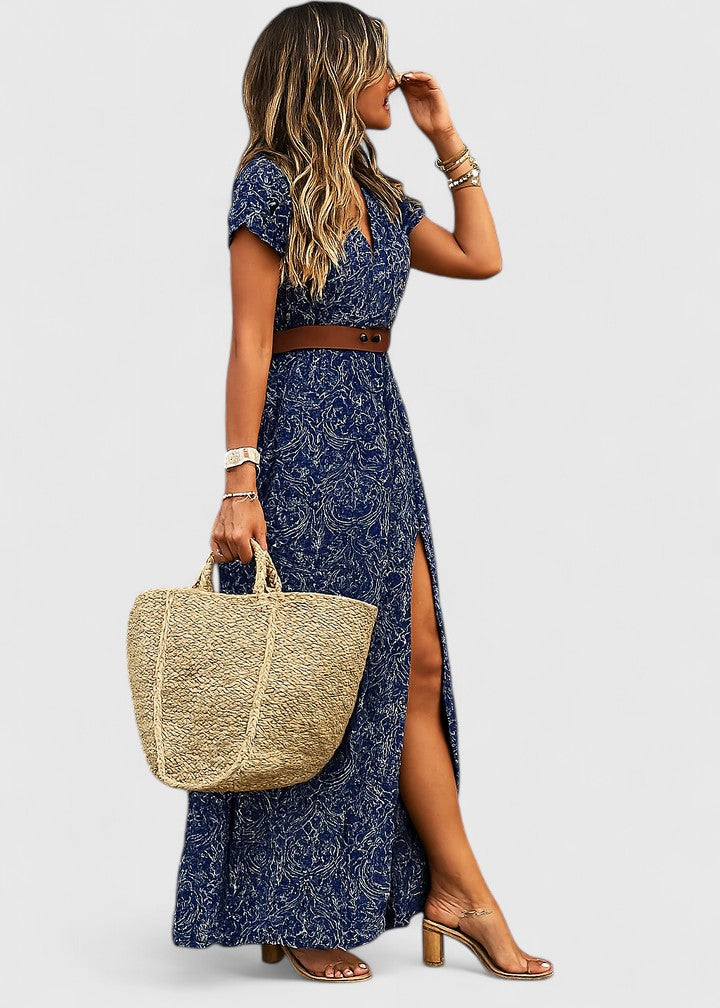 Noelle | Boho Print Maxi Dress