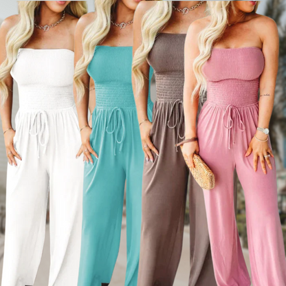 Bella | Off-Shoulder Wide Leg Jumpsuit