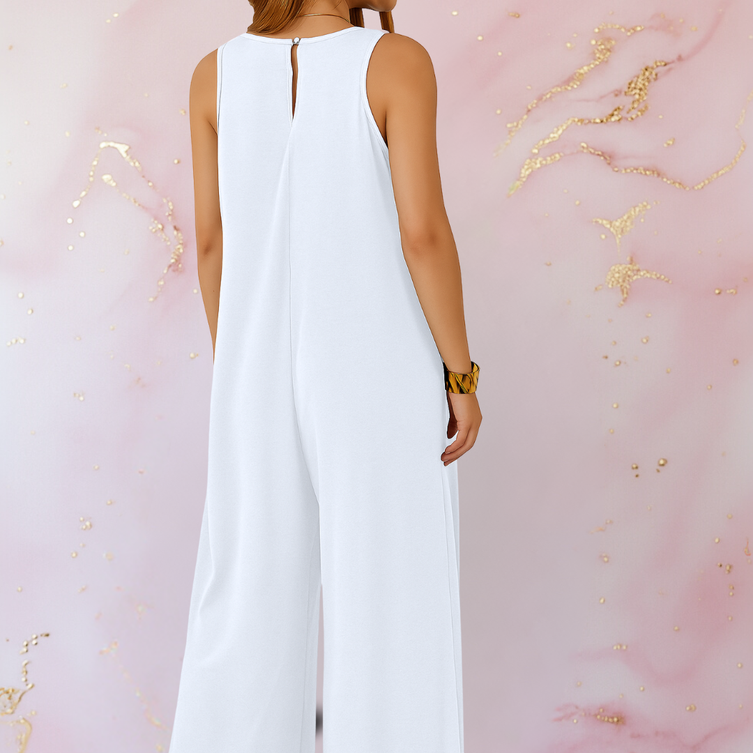 Onyx | V-Neck Wide Leg Jumpsuit