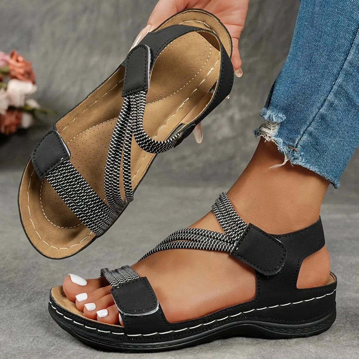 Priya | Adjustable Open-Toe Sandals