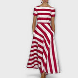 Maya | Striped Maxi Dress