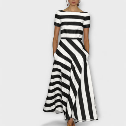 Maya | Striped Maxi Dress