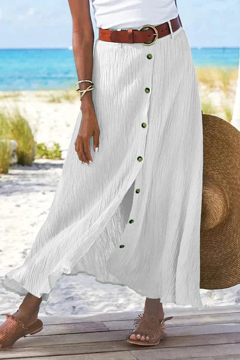 Marigold | Button-Front Maxi Skirt