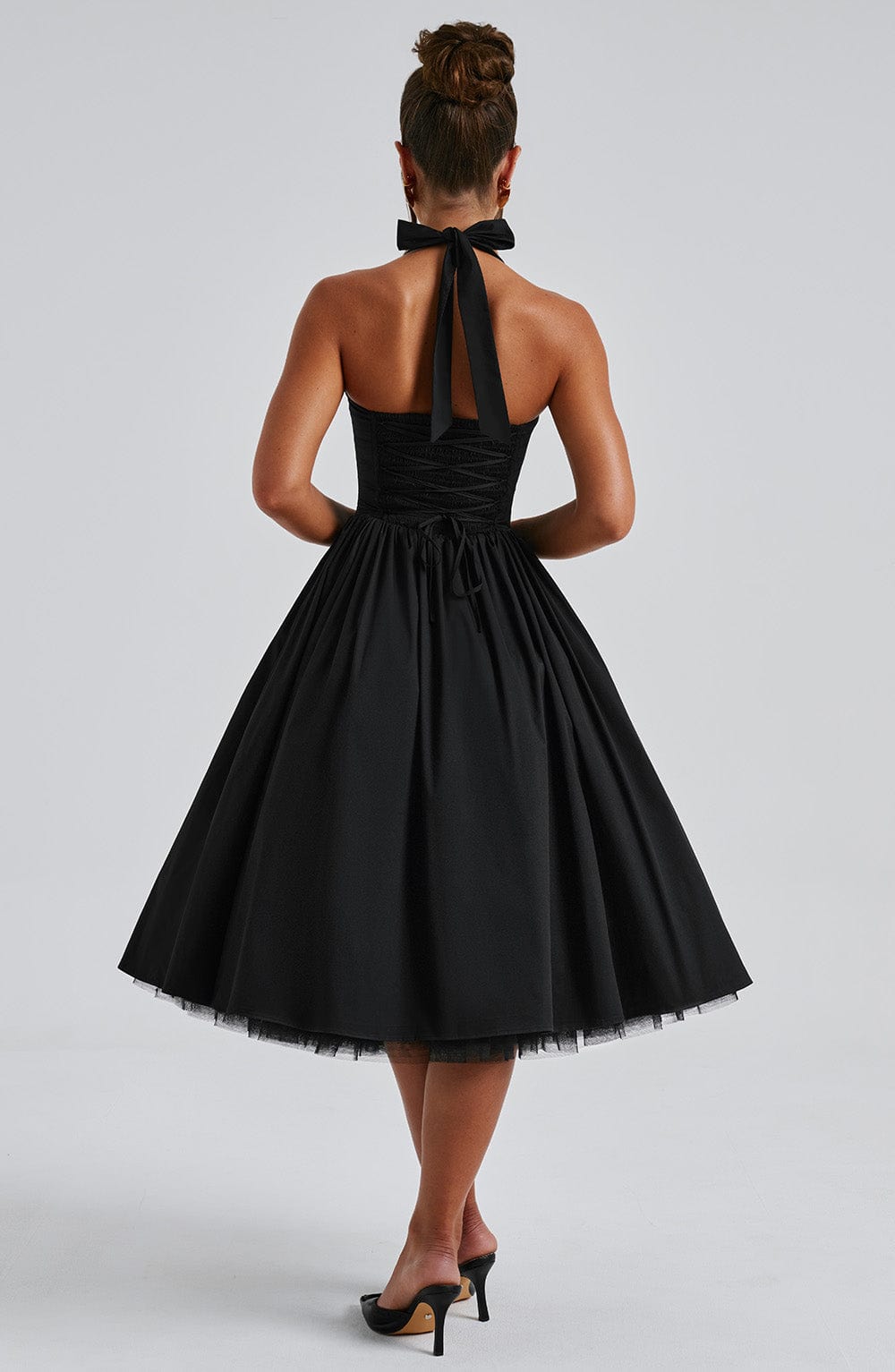 Sixtine | Halter Neck Midi Dress