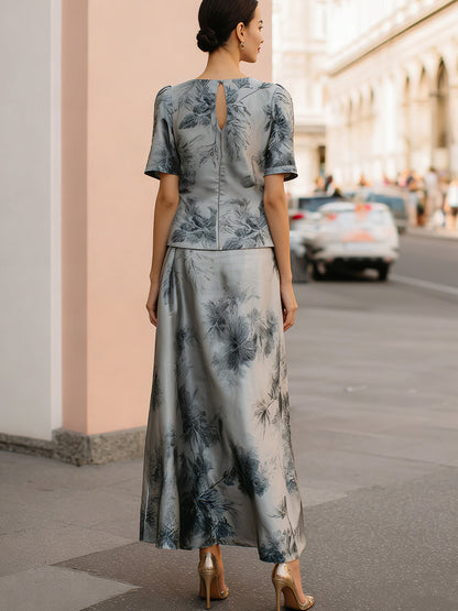 Sigrid | Floral Top & Maxi Skirt Set