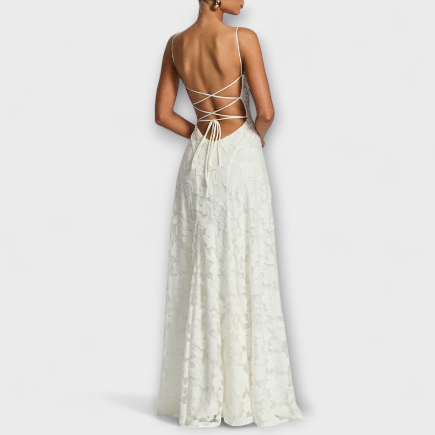 Clara | Lace Floral Maxi Dress
