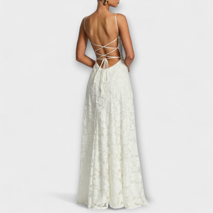 Clara | Lace Floral Maxi Dress