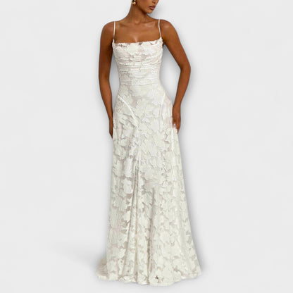 Clara | Lace Floral Maxi Dress