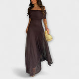 Avery | One-Shoulder Floral Maxi Dress