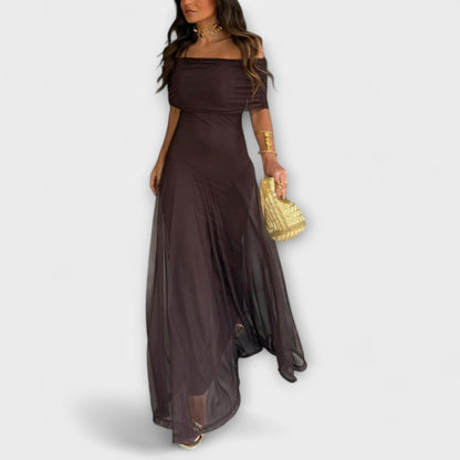 Avery | One-Shoulder Floral Maxi Dress