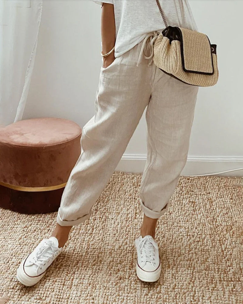 Remy | High-Waisted Straight Leg Pants