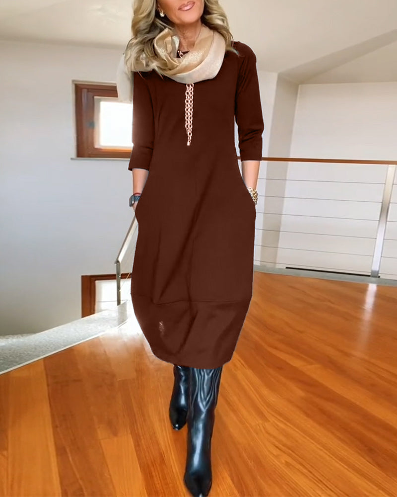 Roosmarijn | Tailored Smoothing Autumn Dress