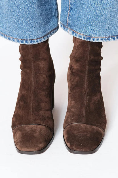 Bexley | Square-Toe Block Heel Boots
