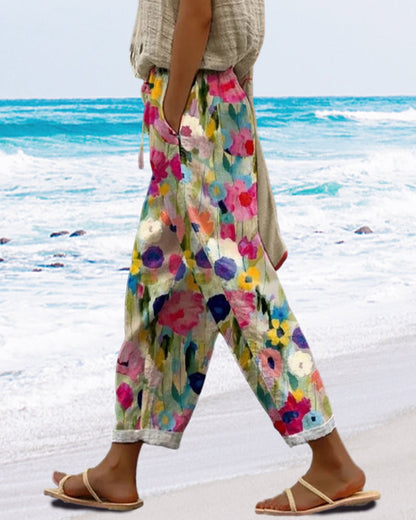 Nadia | Floral Relaxed-Fit Pants
