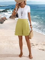 Marielle | Side Button Summer Shorts