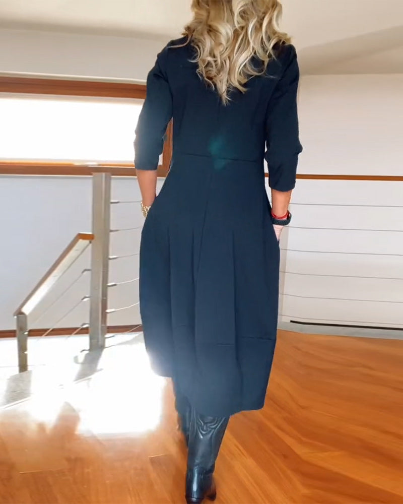 Roosmarijn | Tailored Smoothing Autumn Dress