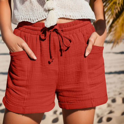 Cordelia | Wide Leg Drawstring Shorts