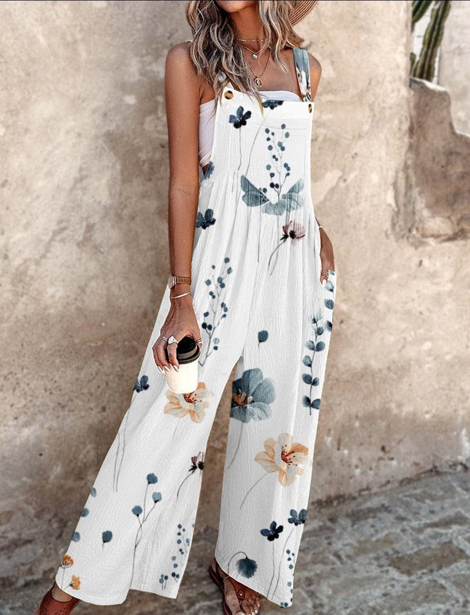 Mireia | Sleeveless Floral Jumpsuit