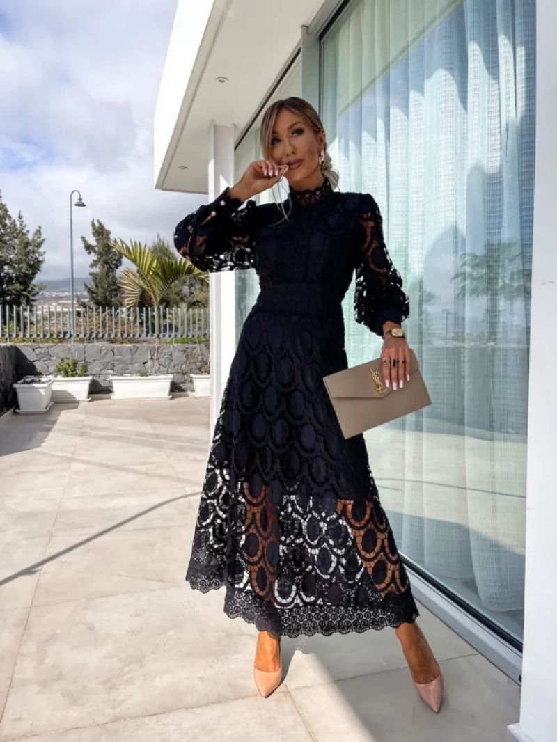Bianca | Lace Bodycon Midi Dress