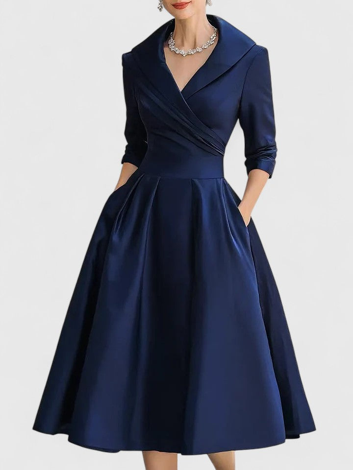 Evelyn | Pocket Midi Dress