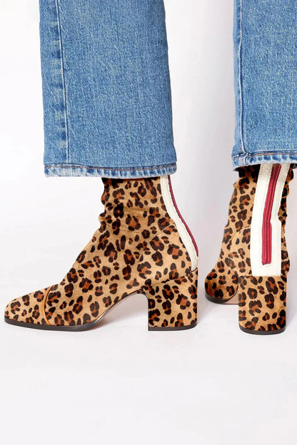 Bexley | Square-Toe Block Heel Boots