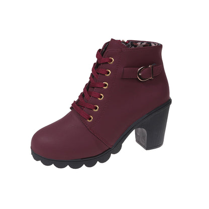 Lace-up boots shown in a second colourway