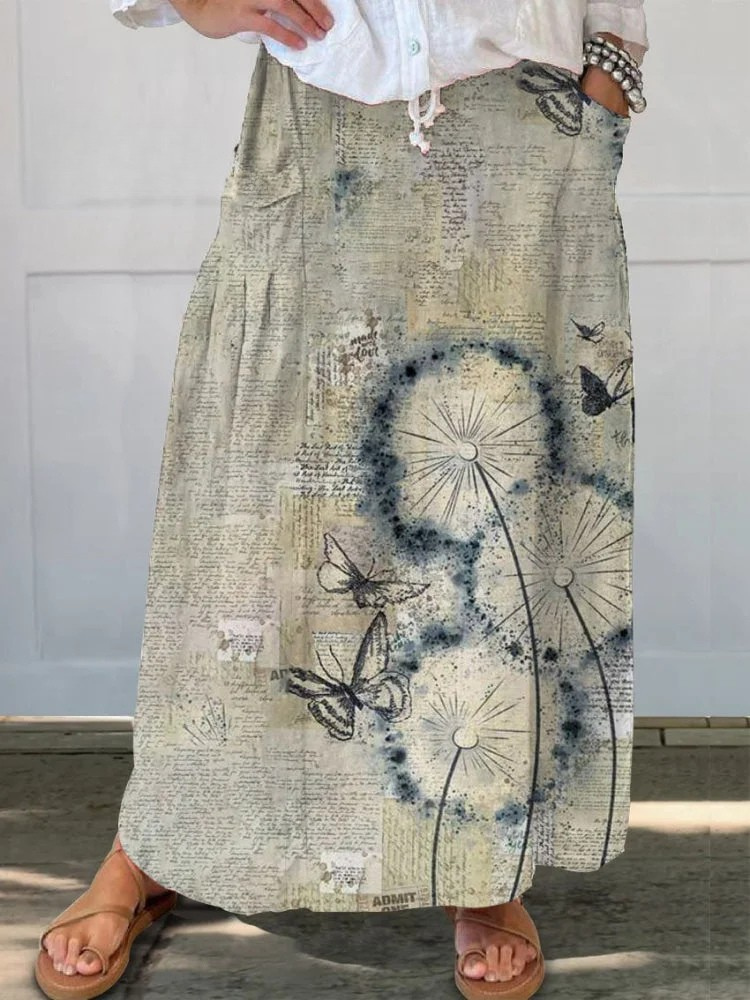 Maude | Floral Skirt with Pockets