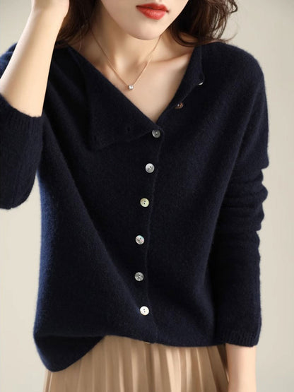 Roosje | Draped Open-Front Cardigan