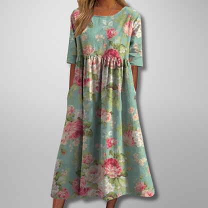 Giselle | Floral Summer Midi Dress