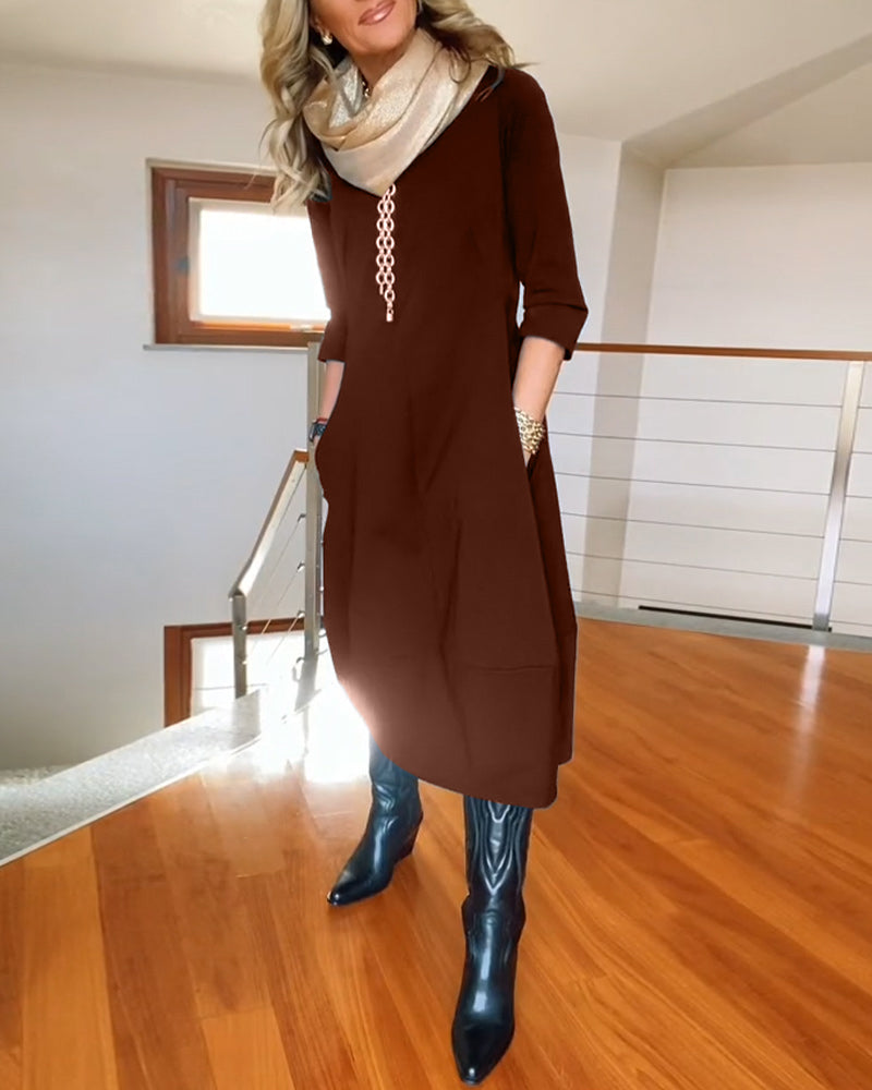 Roosmarijn | Tailored Smoothing Autumn Dress